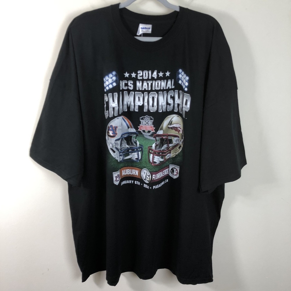 2014 BCS National Championship Auburn Vs Florida State T-Shirt Mens 5XL Football